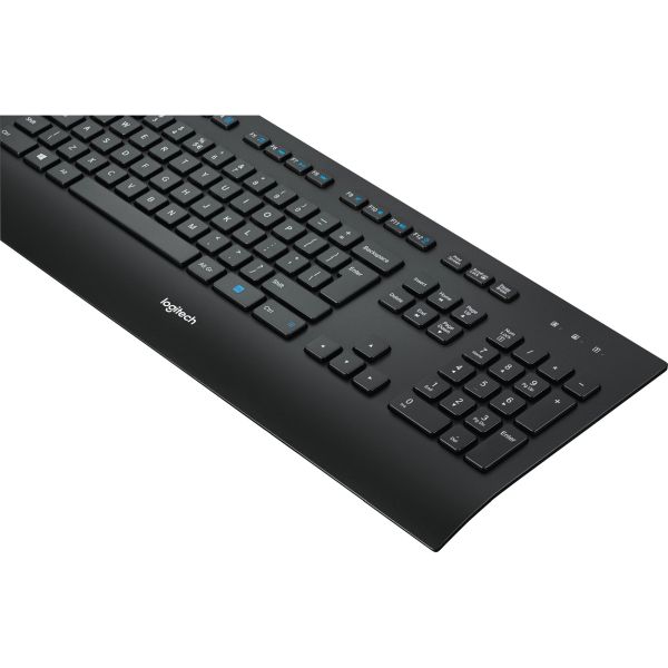 Logitech K280e Corded Keyboard for Business schwarz, DE-Layout (kabelgebunden)
