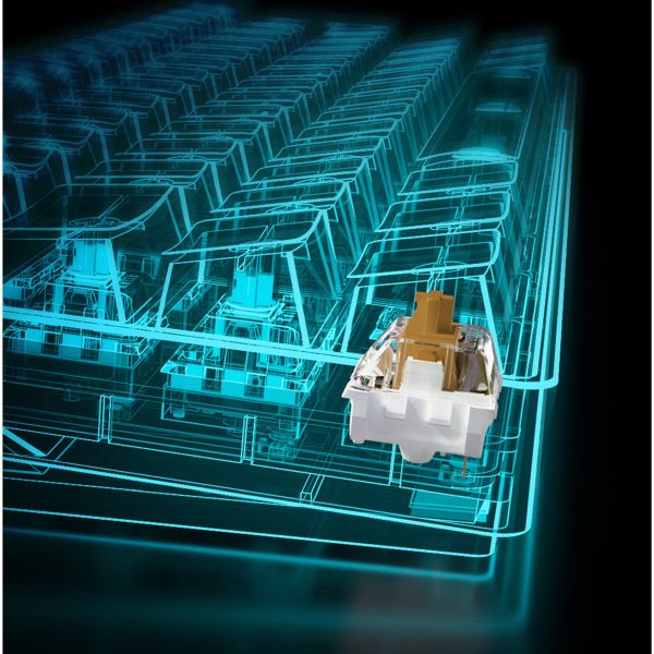 Sharkoon SKILLER SGK50 S4 schwarz, DE-Layout Kailh Brown