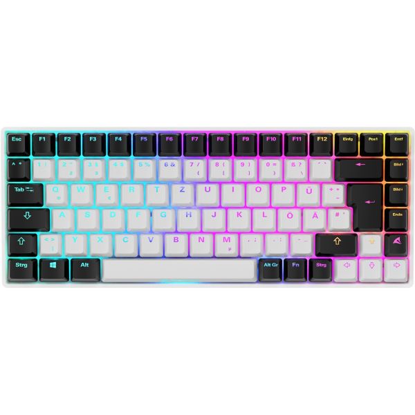 Sharkoon SKILLER SGK50 S3 weiß, DE-Layout Gateron Brown